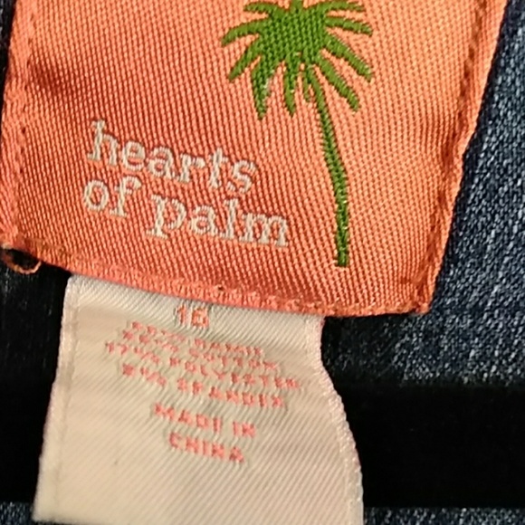 Hearts of palm denim jacket w rhinestones - Picture 2 of 5